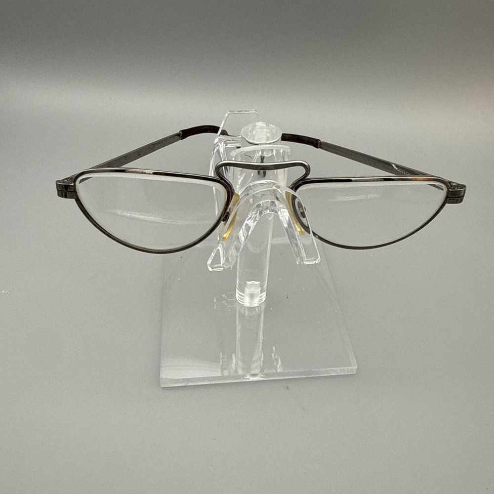 Cottet Vintage Eyeglass Silver Frame Made France 20/000 HalfRim Extremely Rare